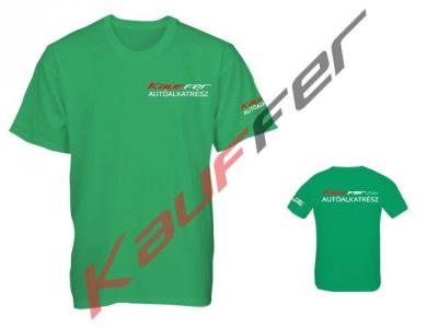 Kauffer kereknyakú zöld póló, "XL" Munkaruha, munkavédelem alkatrész vásárlás, árak